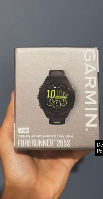 RELOGIO GARMIN FORERUNNER 265S 010-02810-03 BLACK/AMP YELLOW BAND