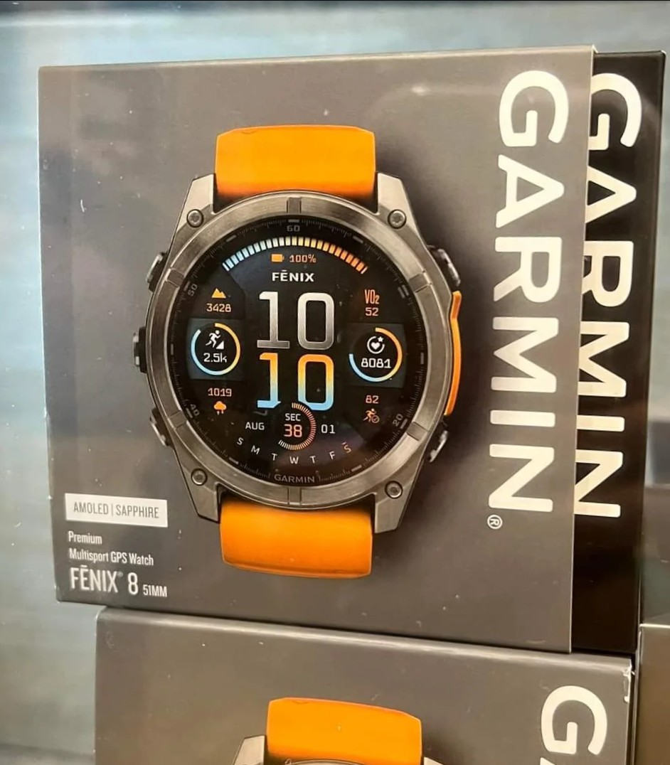 Relogio Garmin FeniX 8 Amoled 51MM - Laranja