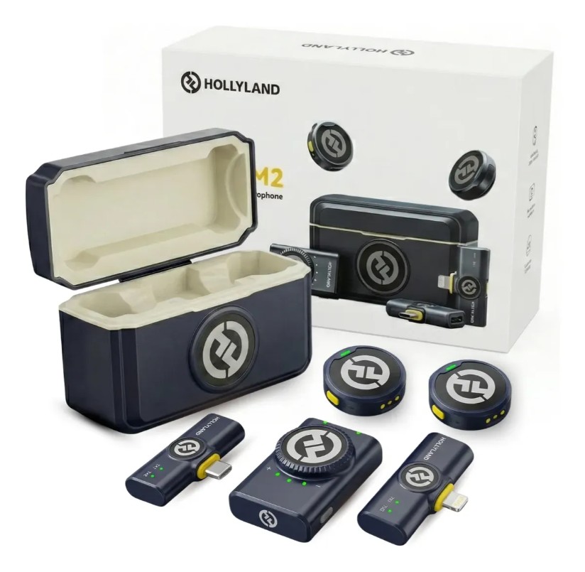 Microfone Hollyland Lark M2 Duo combo